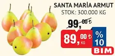SANTA MARİA ARMUT KG indirimli fiyat SANTA MARİA ARMUT KG fiyat ve kampanya bilgisi